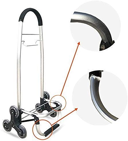 Einkaufstrolley auf Rädern Multifunktions-Einkaufswagen Leichter Aluminium-Trolley Faltbarer Klettertreppenwagen 6… – Bild 8