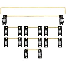 Everglide Panda Black White Gold Plated Plate Mounted Stabilizer for Custom Mechanical Keyboard Plate YC66 Zeeyoo 68 YC96 Womier Panda 104 Plus x1