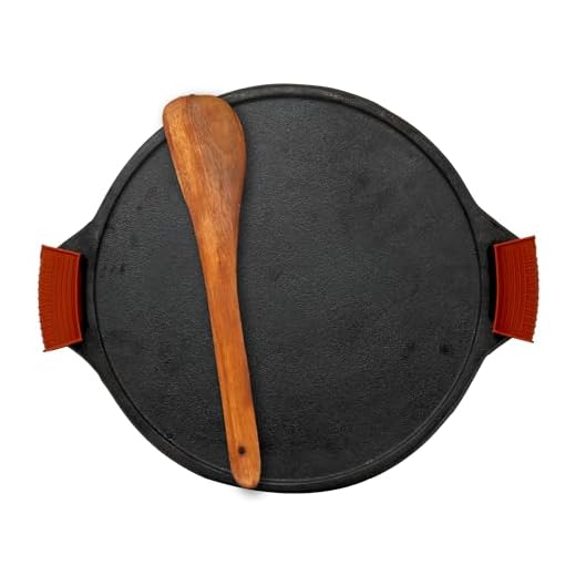 Rock Tawa Dosa Tawa 12 Inch Pre-Seasoned Cast Iron Skillet