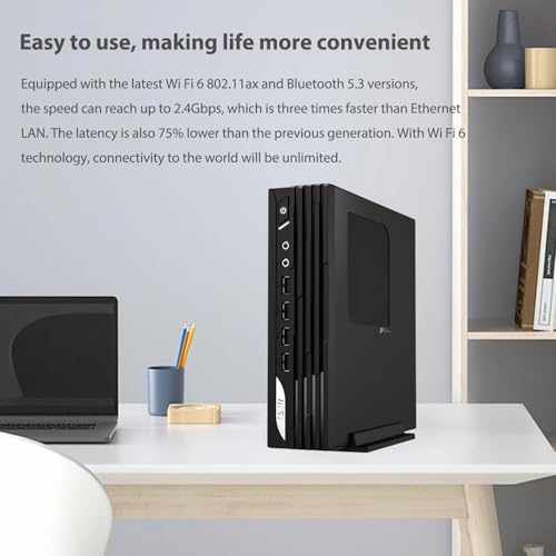 MSI PRO DP21 Mini Business Desktop, 13th Gen Intel 10-Core i5-13400 Processor, 16GB RAM, 512GB SSD, HDMI, DP, Type-C, Support 2-Monitor 4K, Wired Keyboard & Mouse, Wi-Fi 6, Windows 11 Pro, Black by msi - Used condition - Image 5