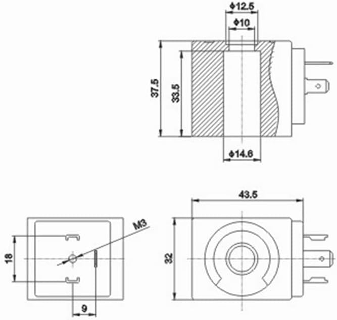1pc Coil 483510S6 DZ06S6 220V 50HZ 240V 60HZ 9W