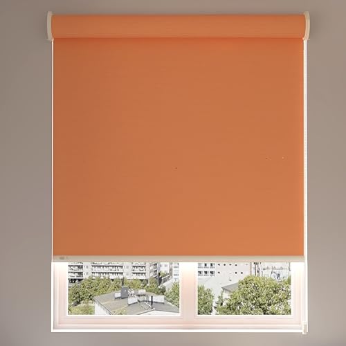 Image of 100% Blackout Roller Blinds for Windows | UV Protection & Thermal Insulated Fabric | Privacy Window Shades for Home & Office | Easy Install