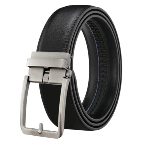Men's Large Pin-Buckle Belt for Business Casual