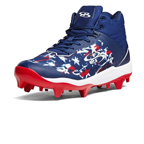 Boombah Viper Men's USA Shooting Stars Molded Cleat Mid - Multiple Color Options - Multiple Sizes