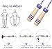Jump Rope Kids,8.5ft Adjustable Cotton Skipping Rope with Wooden Handle for Boys and Girls Fitness Outdoor Exercise (Purple)