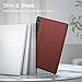 JETech Case for Samsung Galaxy Tab S8 Plus 2022 / S7 FE 2021 / S7 Plus 2020 12.4-Inch with S Pen Holder, Slim Folio Stand Protective Tablet Cover, Multi-Angle Viewing (Wine)