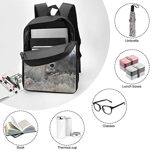 Sac d'école unisexe Deer grand format 17" contre le mal de dos