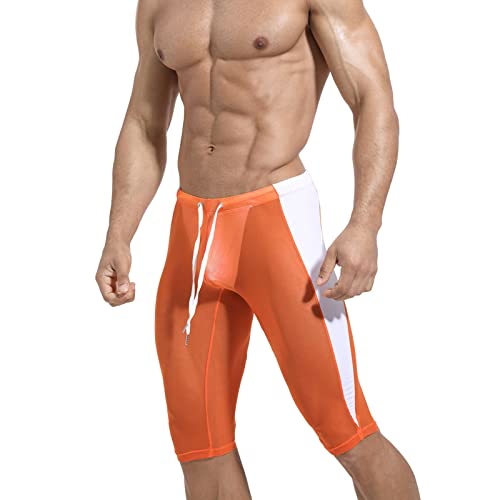 Celanisai Mallas transparentes para hombre, mallas de compresión para ciclismo, correr, pantalones cortos de yoga, ajustados, pantalones de deporte, pantalones de compresión transparentes, pantalones