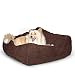 K&H Pet Products Cuddle Cube Pet Bed Medium Mocha 28" x 28"