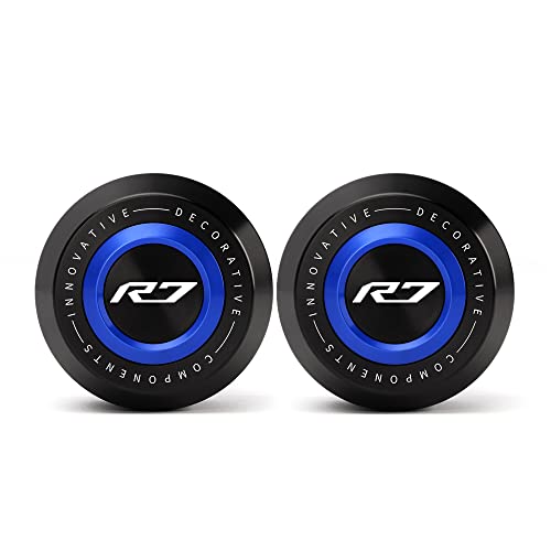 Mokiton Motorcycle Frame Sliders Crash Bar Protector Compatible with Yamaha YZF R7 2025 2022 2023 2024 | Engine Fairing Guard Shield Falling Protection YZF-R7 YZFR7 Accessories (Blue) - Thumbnail 7