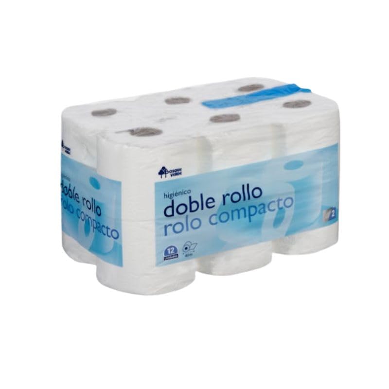 Papel higiénico Doble Rollo BVerde -Paquete 12 rollos