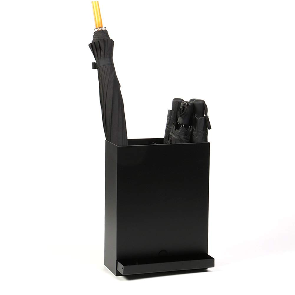 Rangement de parapluie long et court avec égouttoir pour entrée et bureau