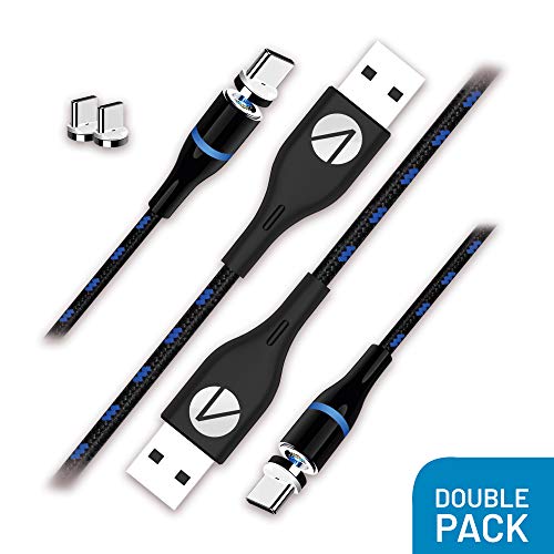 3M Twin Premium Braided Magnetic Play & Charge Cables For Ps5 [Edizione: Regno Unito]