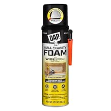DAP Wall and Cavity Foam with Wide Spray Applicator Aerosol, Off White, 20 oz. 7565000370