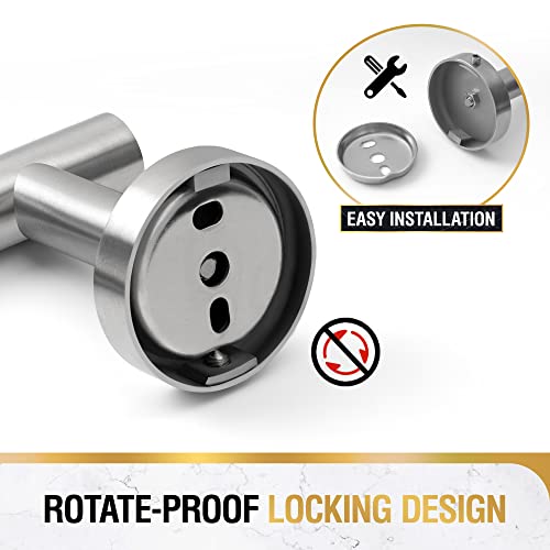 Hitslam Brushed Nickel 25.7 Inch Towel Bar For Bathroom thumb #6