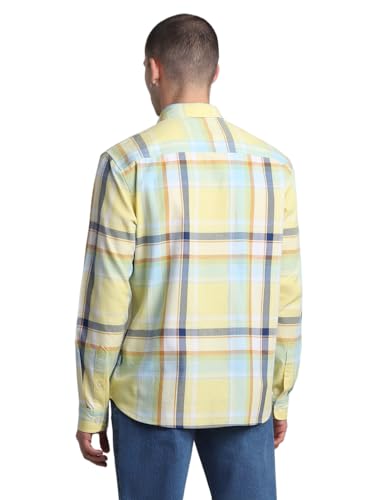 Image of Jack & Jones Men's Cotton Checke Slim Fit Shirt