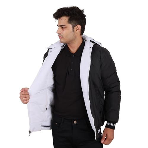Image of Quark Export Quality Reversible Puffer Jacket in GLD Material best for Winterwear /Hiking /Biking /Camping /Mountaineering /Racing /Climbing /Tracking(Control Temperature up to 3 Degree Celsius.)(3C)