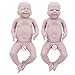 Reborn Baby Dolls, 22 Zoll DIY Silikon Ganzkörper Reborn Doll Weiche unbemalte unbehandelte Puppe Spielzeug Zubehör Neugeborene lebensechte weiche Silikon Babypuppen(Eyes Open-Boy Doll)