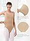 Kefiyis Turnanzug Mädchen Ballett Trikot Damen Nude Ballettanzug Tanzbody Nahtlose Unterwäsche für Ballettkleidung Tanzkleidung mit Verstellbaren Trägern M