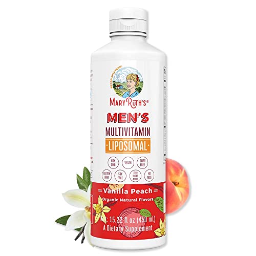 Maryruth Organics Multivitamin For Men | Sugar Free Mens Multivitamin | Liquid Vitamins For Men | Immune Support Supplement | Cognitive Health & Overall Wellness | Vegan | Non-Gmo | 15.22 Fl Oz #TOP4