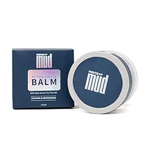 MensXP Mud After Shave Balm With Aloe Vera, Tea Tree Oil & Roman Chamomile Oil, Calms & Refreshes Skin, 100 gm