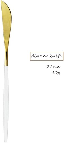 Miniatura 6 de JASHII Juego de cubiertos de acero inoxidable, 8 piezas de cubiertos 18/10, incluyendo tenedor, cucharas, cuchillo, vajilla de servicio para 2