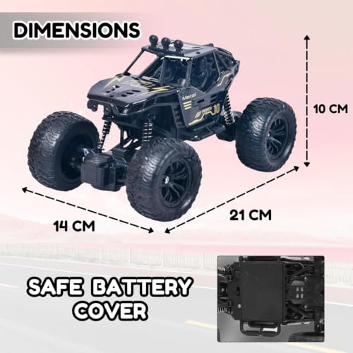 Image of Galaxy Hi-Tech Rock Crawler Car with Smoke Offroader Rc Car High Speed 5 Functions 1:16 RC Car with Smoke Climbing Monster Truck Rechargeable Remote Control Car for Kids 【Colors as Per Stock】