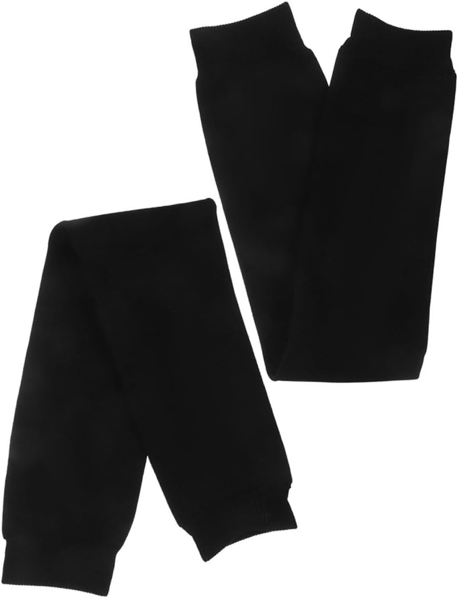 2pcs Men’s Football Compression Leg Sleeves Calf Support Sleeves Black S Youth Footless Running Essentials for Soccer Players