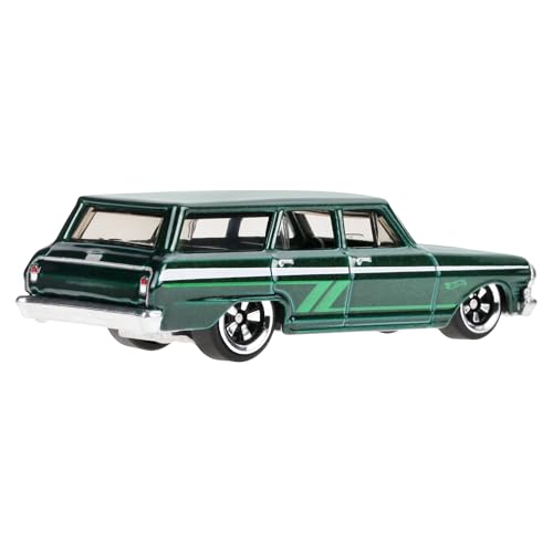 Hot Wheels 1:64 Escala, Camioneta Die-Cast Chevy Nova '64 miniatura 4