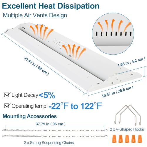 Xbuyee High Bay LED Shop Lights 300W/240W/200W 4000K/5000K Adjustable by Xbuyee - Used condition - Image 6
