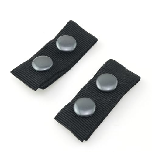 JCBIZ 6pcs Black Ring Outdoor Tactical Belt Safety Belt Attachment