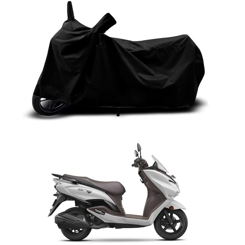 Image of 100% Scratchproof /UV-Rays /Heat Protection /Birds Dropping /Water Resistant /Dust proof /Waterproof /Bike Scooty Two Wheeler Body Cover Compatible For Suzuki Burgman Street BS6 All Varient[Black]
