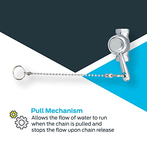 Ez-Flo Self-Closing Shower Valve, Chrome Plated, 10789 #TOP3