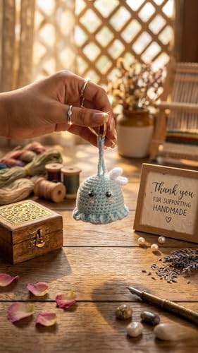 Image of Handmade Crochet Sunflower Keychain for Women & Girls, Cute Yellow Flower Key Ring Charm, Soft Yarn Knitted Gift, Bag Charm, Car Key Holder, Aesthetic Handmade Floral Accessory