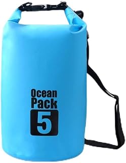 plplaaoo Dry Bag Roll Top Sack Outdoor Water Floating Backpack Keep Belongings Dry for Kayaking Rafting Boating River Trekking Light Blue Black Orange Yellow Green 10L 15L 20L 30L (30L)
