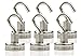 Strongman Magnets | Powerful 25LB Neodymium Heavy Duty Magnetic Hooks | Non Scratch Stickers | Indoor Outdoor Hook Magnets! Declutter Now! (6 Pack)
