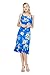Matchable Family Hawaiian Luau Mermaid Dress, Hibiscus Blue, Women, Small