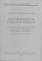 Das Heiligtum Und Das Gesetz: Studien Zur Bedeutung Der Sinaitischen Heiligtumstexte (Ex 25-40; Lev 8-9) 3525537069 Book Cover