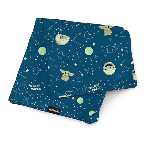 Image of Milk Snob Star Wars Baby Boy and Girl Swaddle Blanket, Soft Receiving, Security Bed and Play Blanket, Toddler and Infant Baby Bedding Registry and Shower Gifts (The Child) 34*34 inches