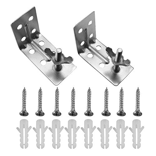 Axlizer 2Pcs Curtain Hardware Roman-Style L-Shaped Sunshade For Roman Or Other Shades/Ceiling Or Wall Mount #TOP15