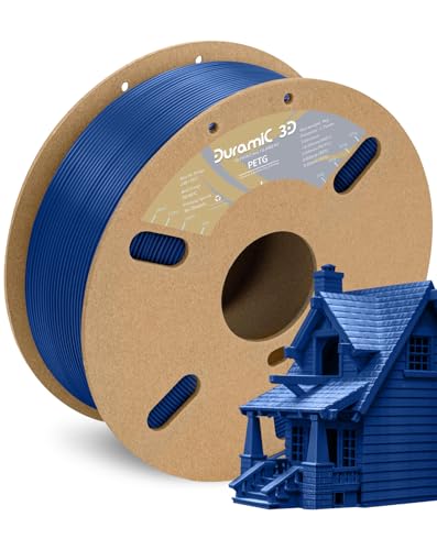Image of DURAMIC 3D PETG Filament 1.75mm Blue, 3D Printing Filament 1kg Spool(2.2lbs), Blue Filament 1.75mm Dimensional Accuracy + /- 0.05 mm Non-Tangling Non-Clogging Non-Stringing
