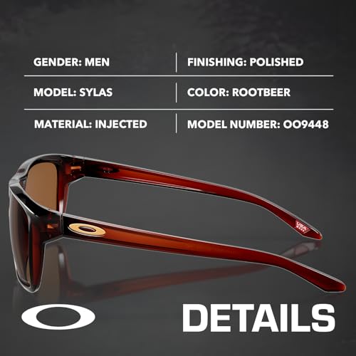 Image of Oakley SYLAS OO9448 Rectangle Shape Sunglasses With Official Eyewear Kit | Men's Sunglasses