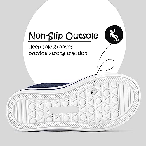 Image of K KomForme Toddler Sneakers Girls Shoes with Dual Hook and Loops | Comfortable, Lightweight