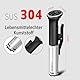 Sous Vide Stick, Cooksir Sous Vide Garer 1400Watt mit WI-FI, 10-90°C, LED Display, App & Touch-Bedienung, IPX7 Wasserdicht, 360° Zirkulation mit Timer, Steckerdose