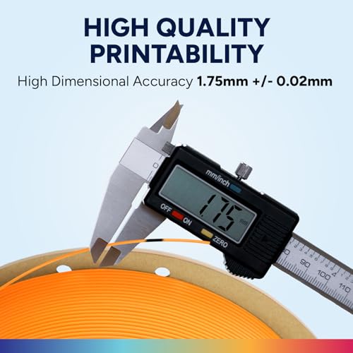 Image of OVERTURE Easy PLA 1.75mm 3D Printer Filament, 1kg PLA Cardboard Spool (2.2lbs), Dimensional Accuracy + /- 0.02mm, Fit Most FDM Printer (Easy Pumpkin Orange)