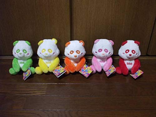 Amazon.co.jp: AAA え パンダ おすわりぬいぐるみ 5種 橙赤桃黄緑 西島 