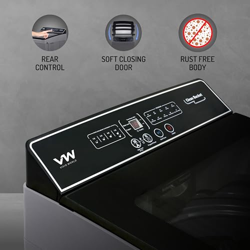 Image of VW V9 UltraSpin 9 Kg 5 Star Fully-Automatic Top Loading Washing Machine (Grey)