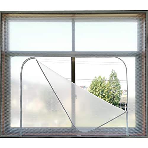 窓 断熱 窓用フィルム 目隠し 断熱 シート 冷気ガードパネル 結露防止シート 遮光・断熱・防寒・防暑・節電対策・UVカット・結露防止 ドア/窓用 マジックテープ付き 簡単取り付け 幅×高さ (130x100cm)