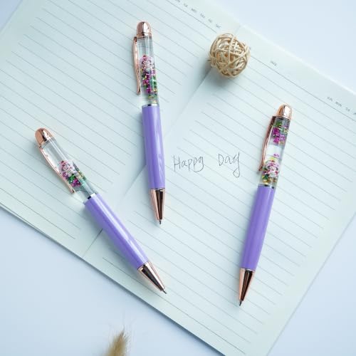 Image of Strawberry Girl Holding Cake Ballpoint Pen Unique Floating Stationery Perfect Birthday Party Favor Gifts