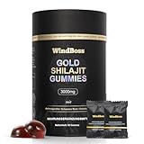 Windboss Himalaya Shilajit Gummibärchen – Shilajit Gummies für Männer & Frauen – Mit traditionellen Pflanzenextrakten zur Unterstützung von Vitalität & Fokus – Vegan & ohne Gelatine, 60 Stück